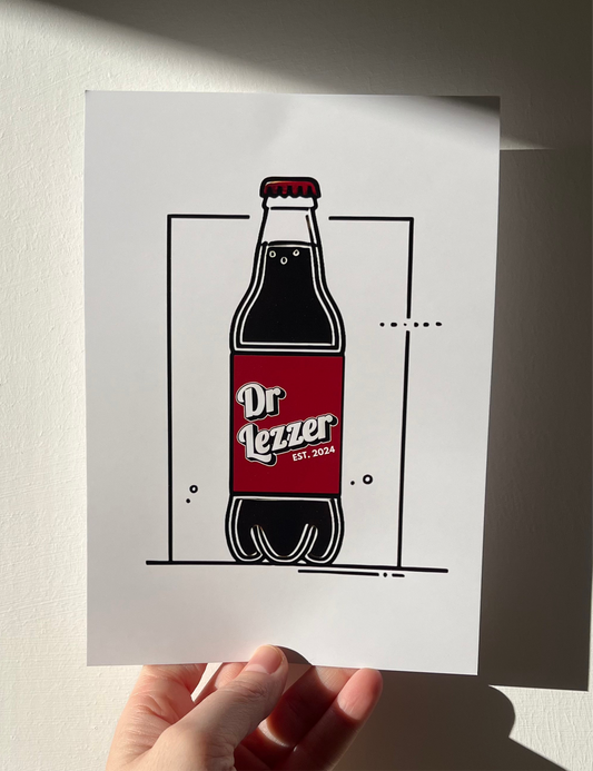 A5 Dr Lezzer Art Print