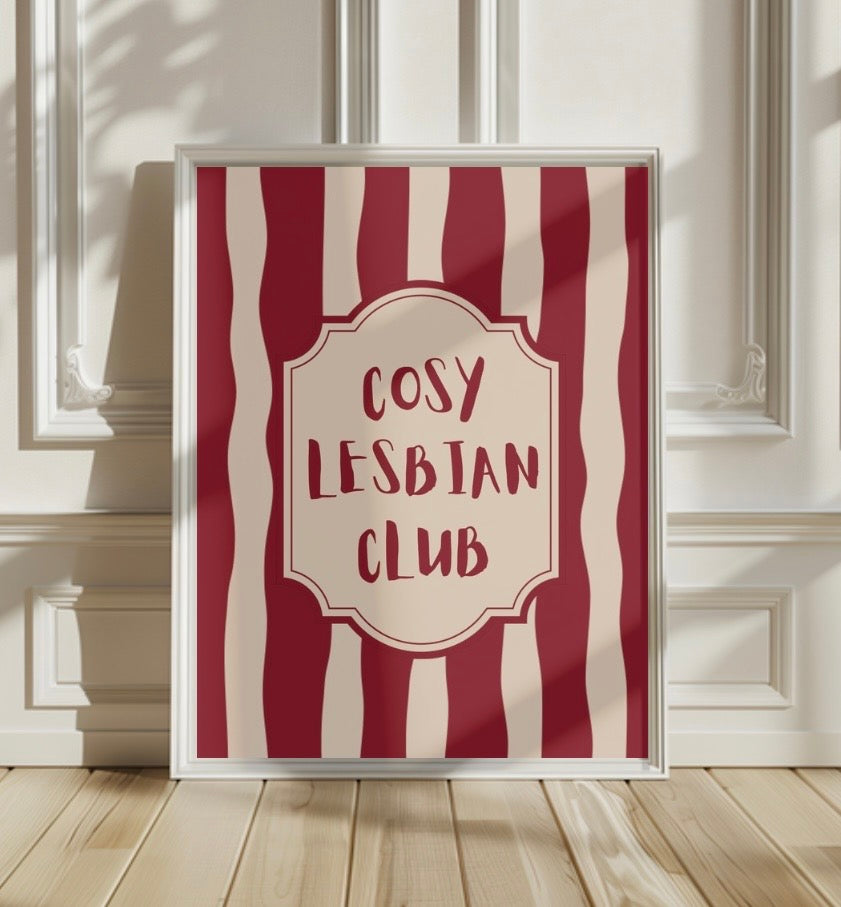 Cosy Lesbian Club Print