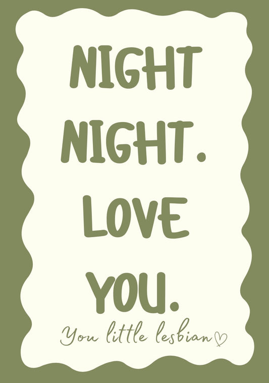 Night Night Print