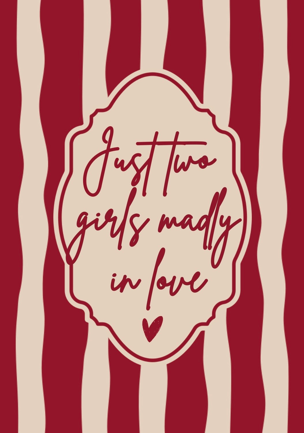 Just Two Girls Print