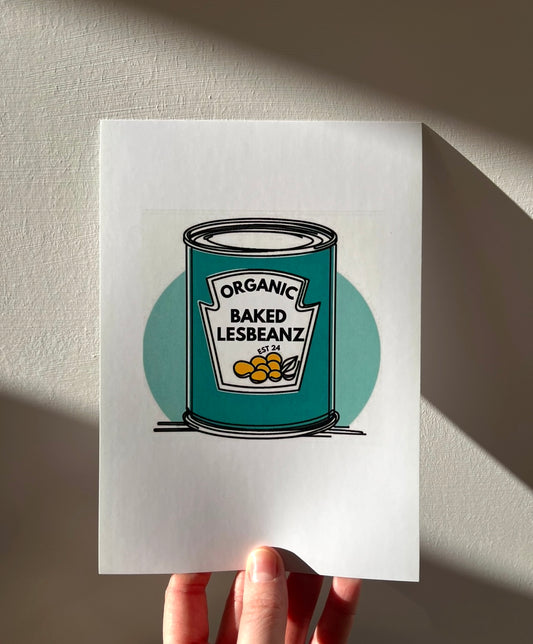 A5 Baked Lesbeanz Art Print