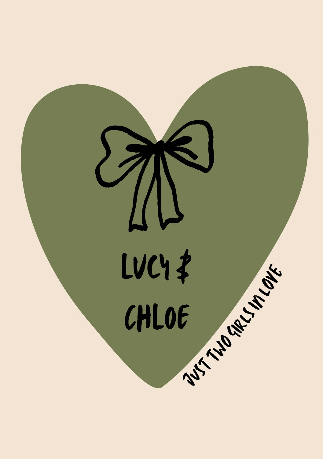 Personalised Heart Print
